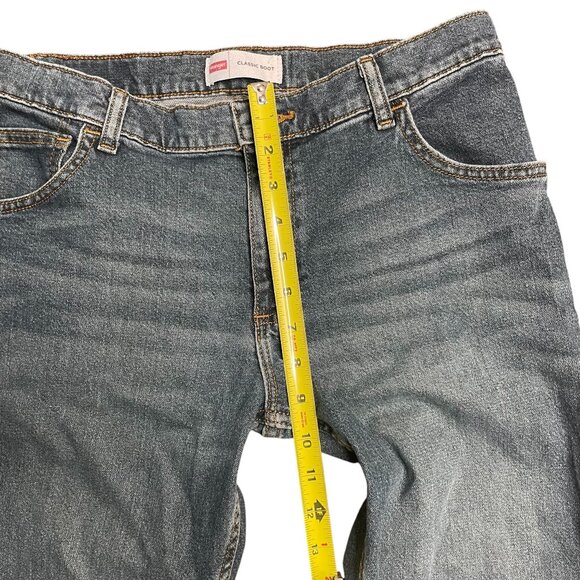 Wrangler Classic Boot Jeans Boys Size 14 Husky Adjustable Waist Mid Rise Blue - Picture 5 of 8